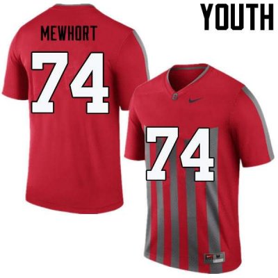 NCAA Ohio State Buckeyes Youth #74 Jack Mewhort Throwback Nike Football College Jersey ZSW4545JF